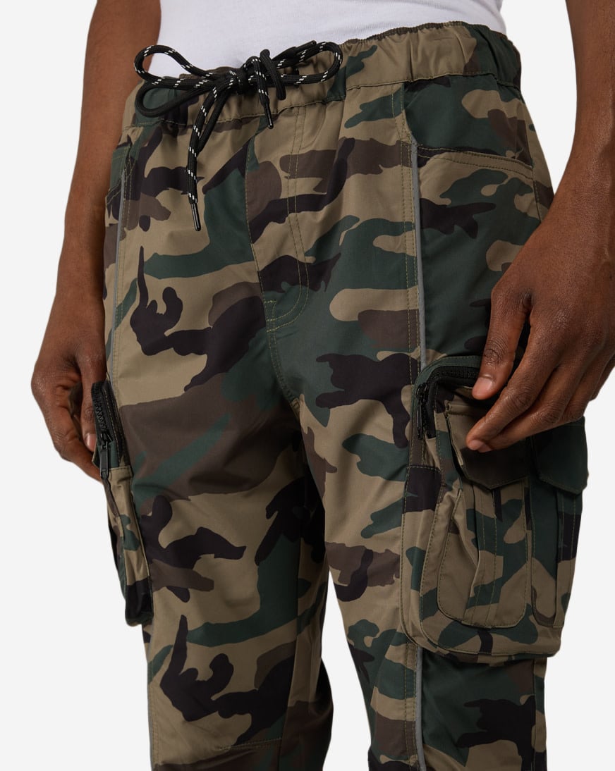 Shop Smoke Rise Reflective Piping Utility Windbreaker Pant