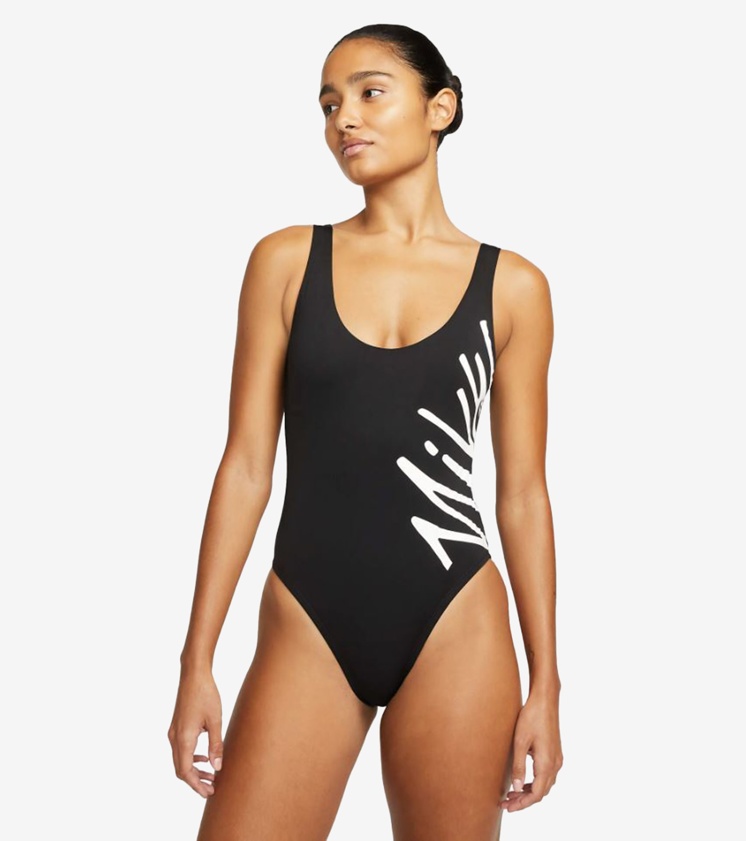 【NIKE SWIM】 Swimwear Icon Multi-Logo NESSC250 / 追跡付 Shop Nike Multi-Logo U-Back Swimsuit NESSC250-001 black