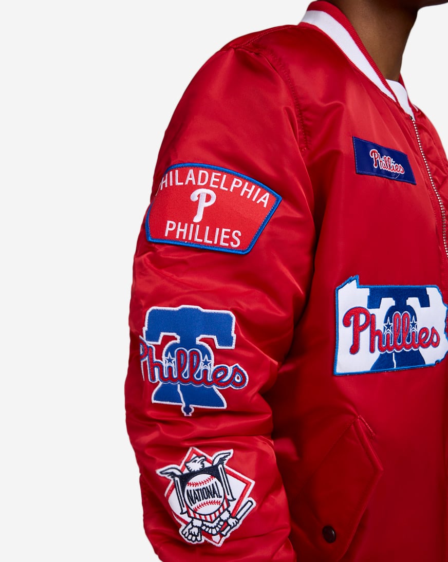 Shop New Era Alpha Industries Philadelphia Phillies Bomber Jacket