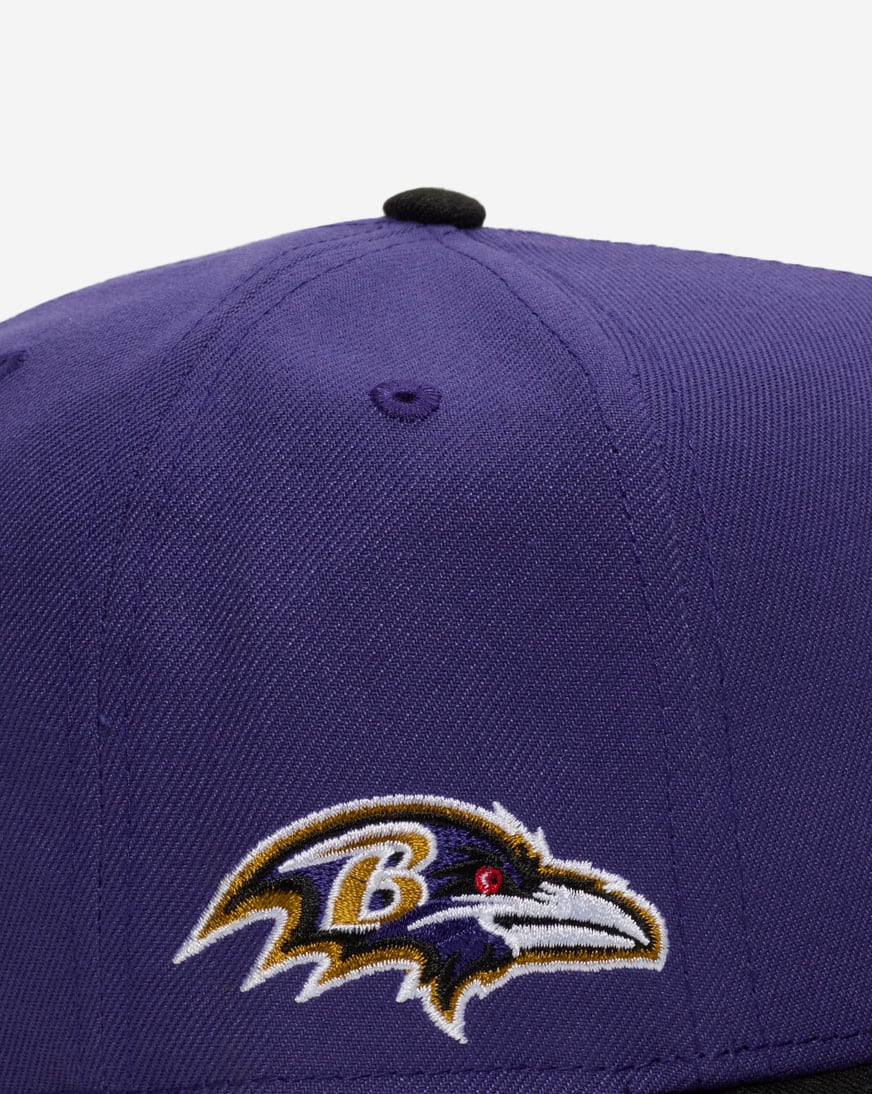 Shop New Era 9Fifty Baltimore Ravens Helmet A-Frame Snapback Hat