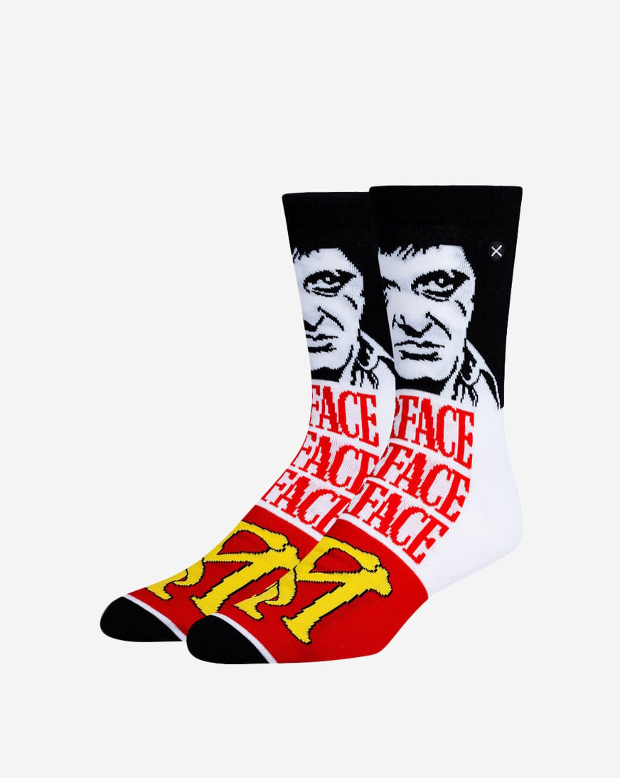 Shop Odd Sox Scarface Mash Up Crew Socks (L) 35846MONCD multi