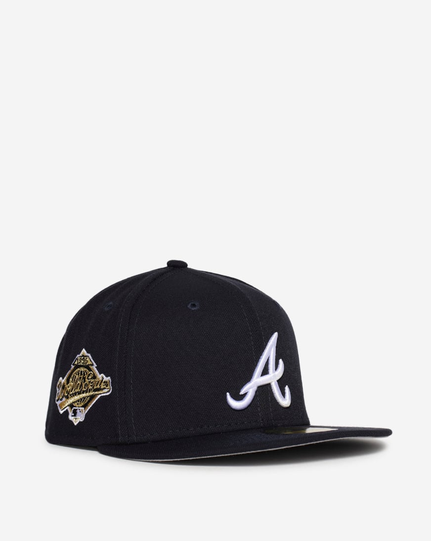 Shop New Era 59Fifty Atlanta Braves Patch Up Fitted Hat