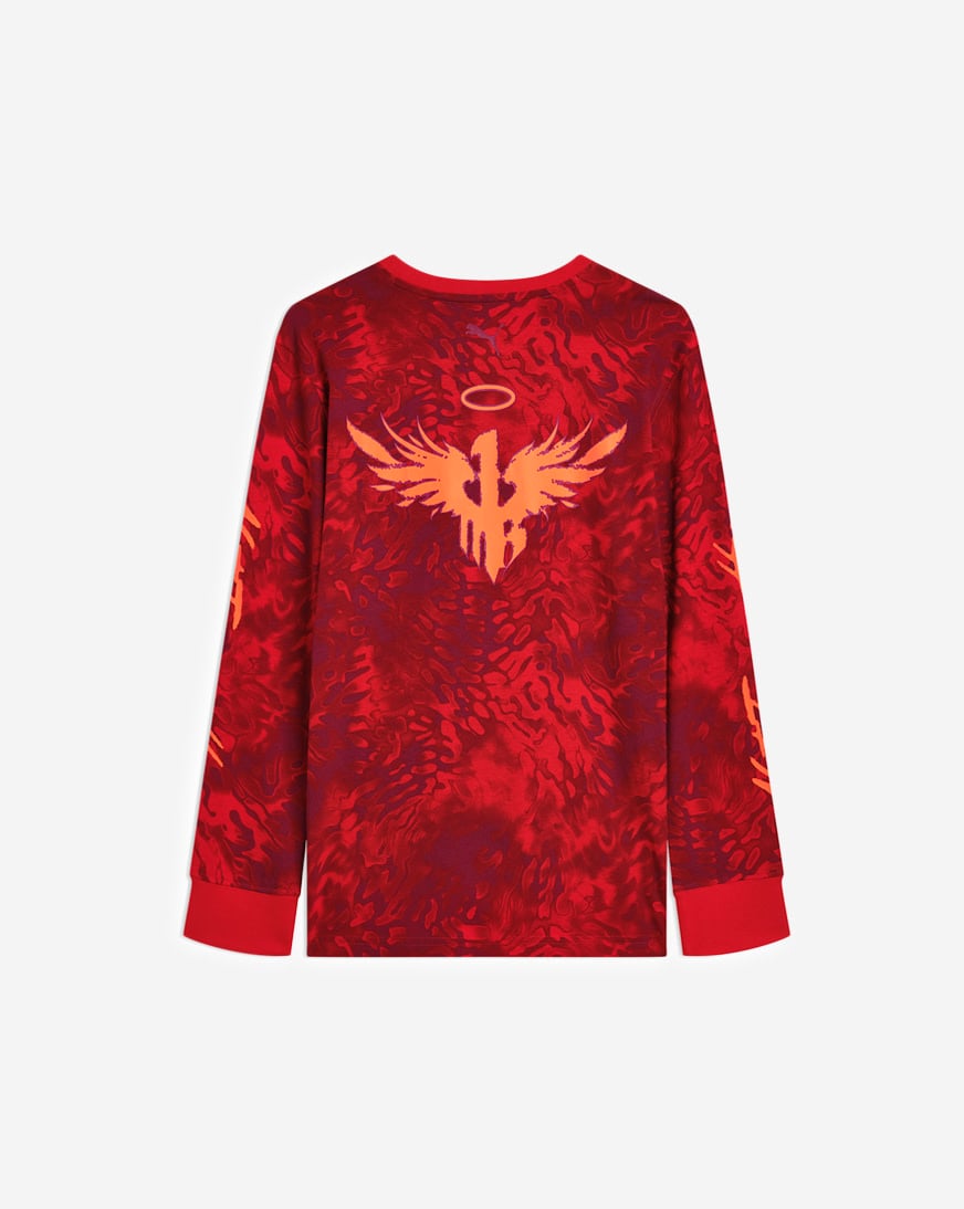 Shop Puma Grade School Melo X Super Nova CTN Long Sleeve Jersey