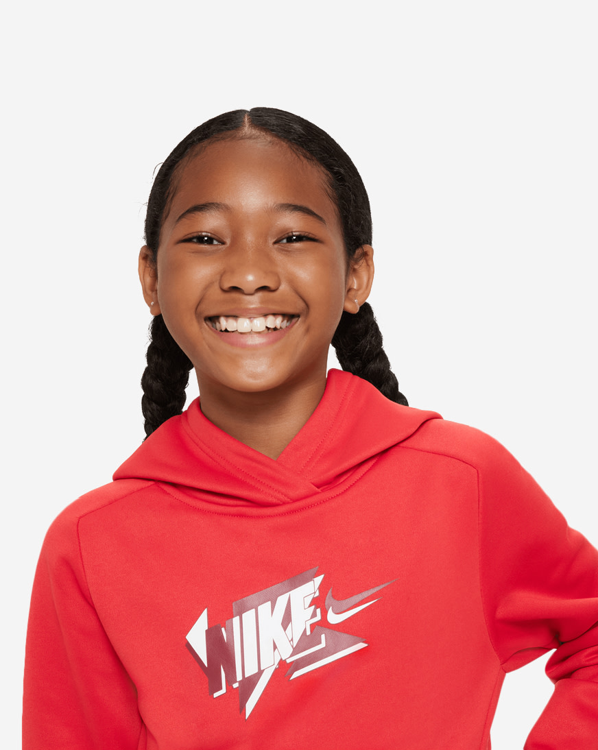 Shop Nike Grade School NSW Essential Graphic Hoodie FJ6050-657