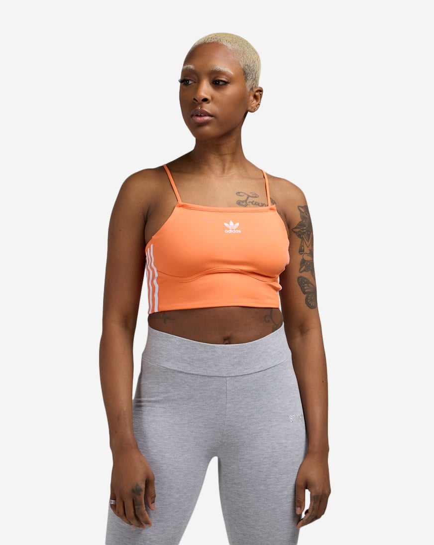 Shop adidas 3-Stripes Bra Top JD5007 orange | SNIPES USA