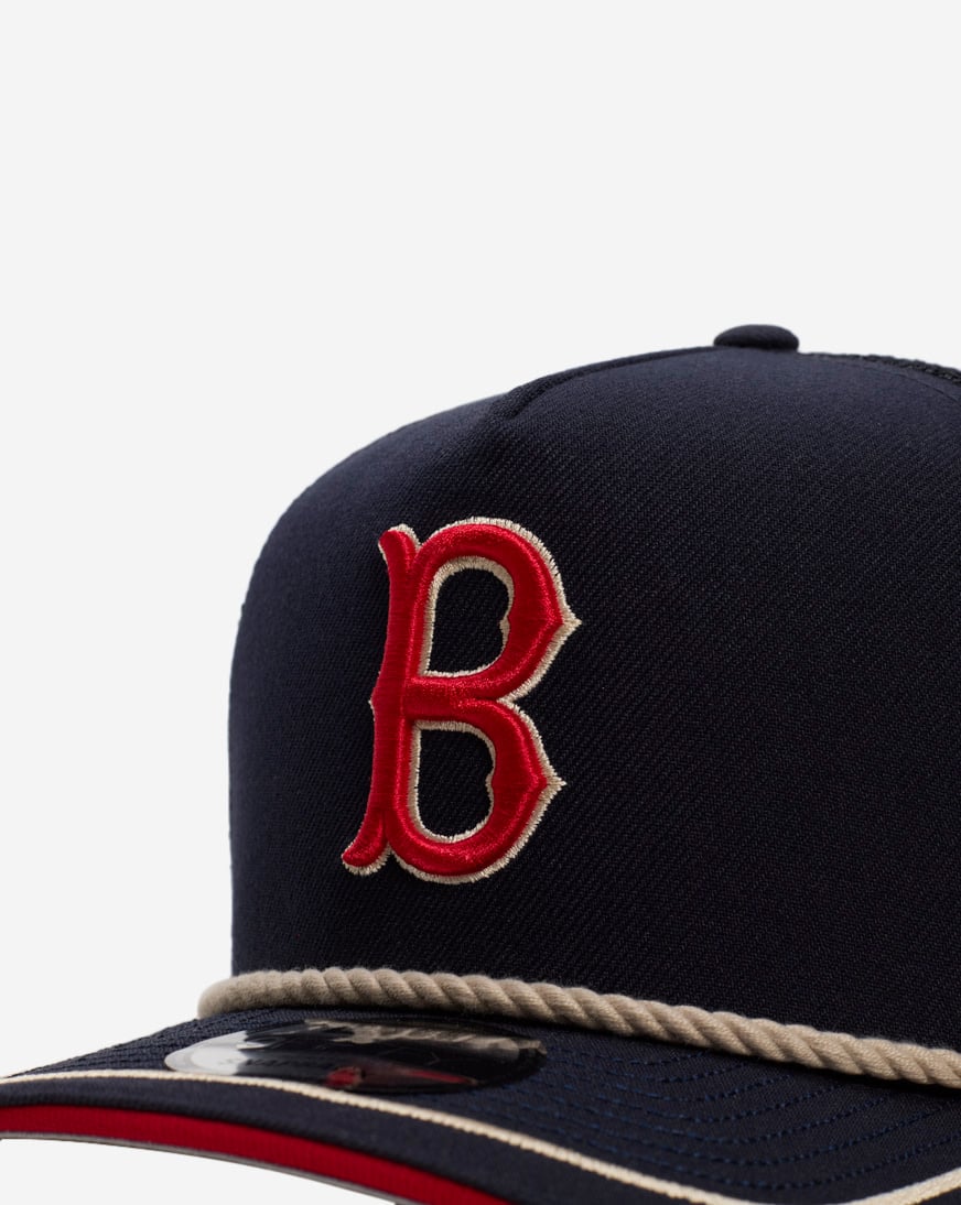 Shop New Era 9Fifty Boston Red Sox Rope A-Frame Snapback Hat