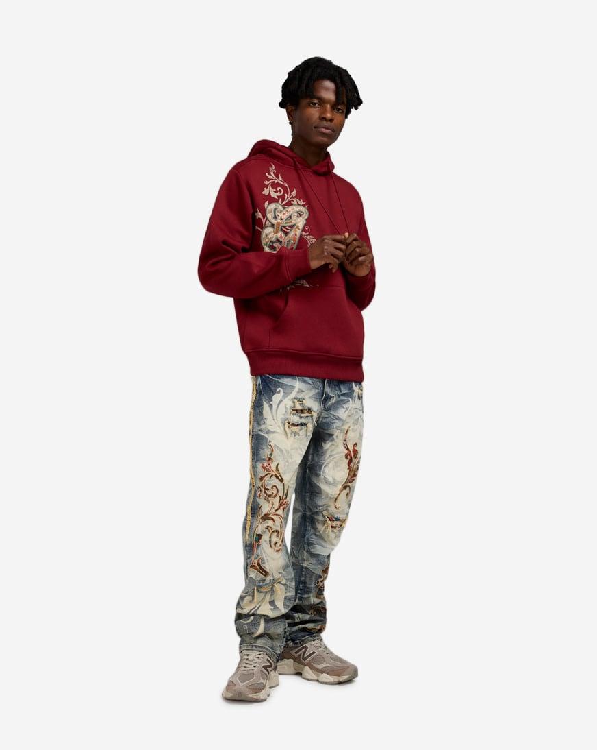 Shop Smoke Rise Academy Hoodie FO25568SNZ-SYR red | SNIPES USA