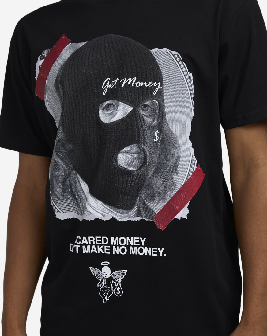 新品★STICKY from SCARS ★WHERE'S MY MONEY Shop Hasta Muerte Benny Scare Money Tee HMBENNYRDTEE-BLK