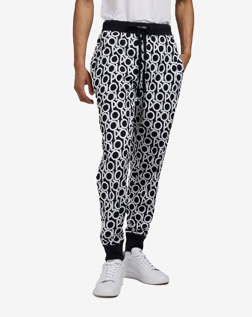 Shop Polo Ralph Lauren Printed Sleep Joggers PK79RL-A36Y black