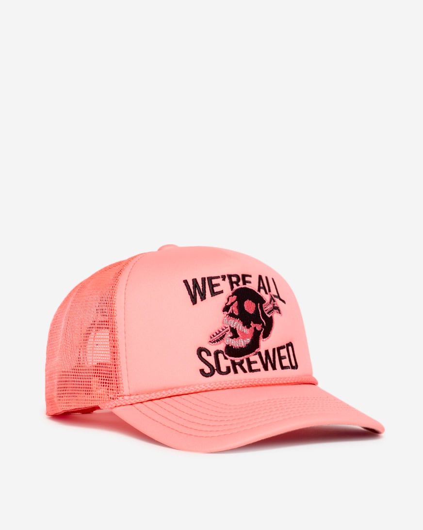 Shop Field Grade Screwed Up Foam Trucker Hat 1004871 pink