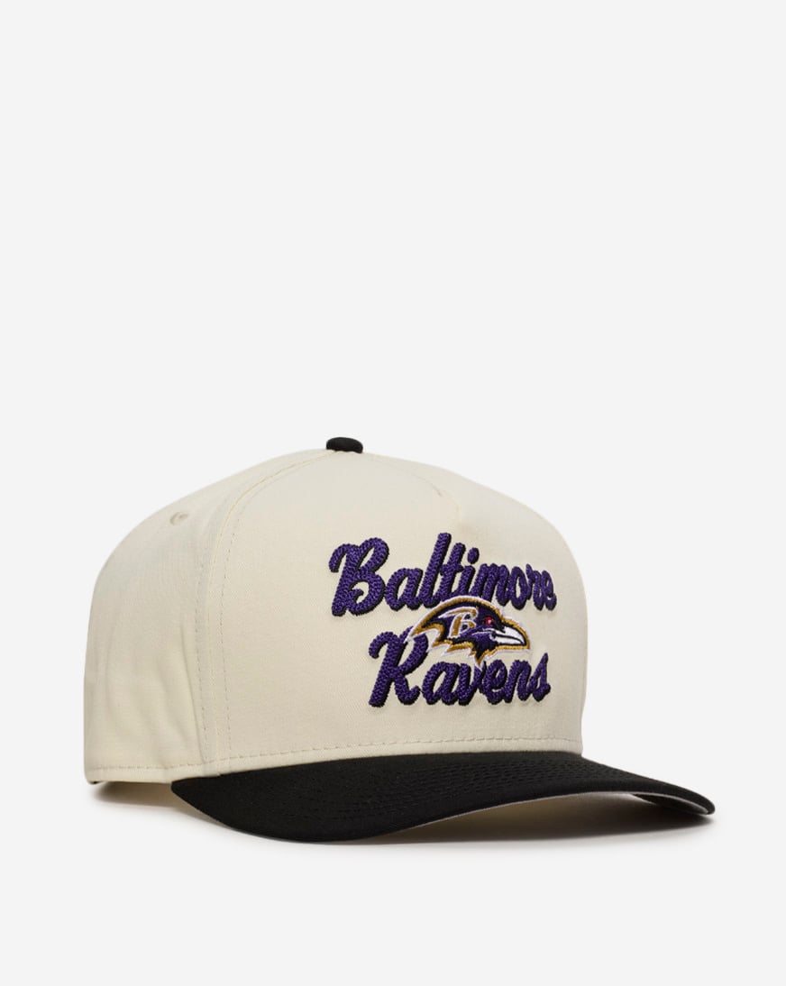 Shop New Era 9Fifty Baltimore Ravens Chainstitch Snapback Hat