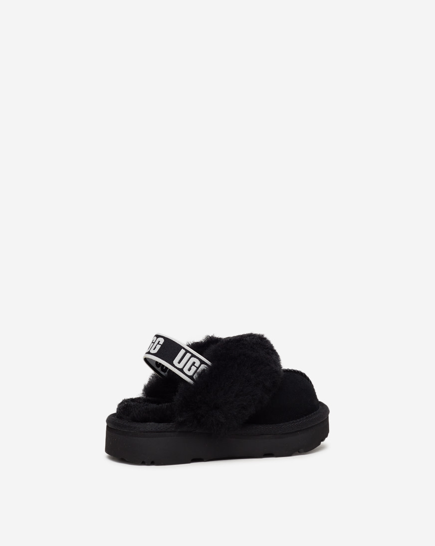 Shop UGG Toddler Funkette Slippers 1130395BLKI black
