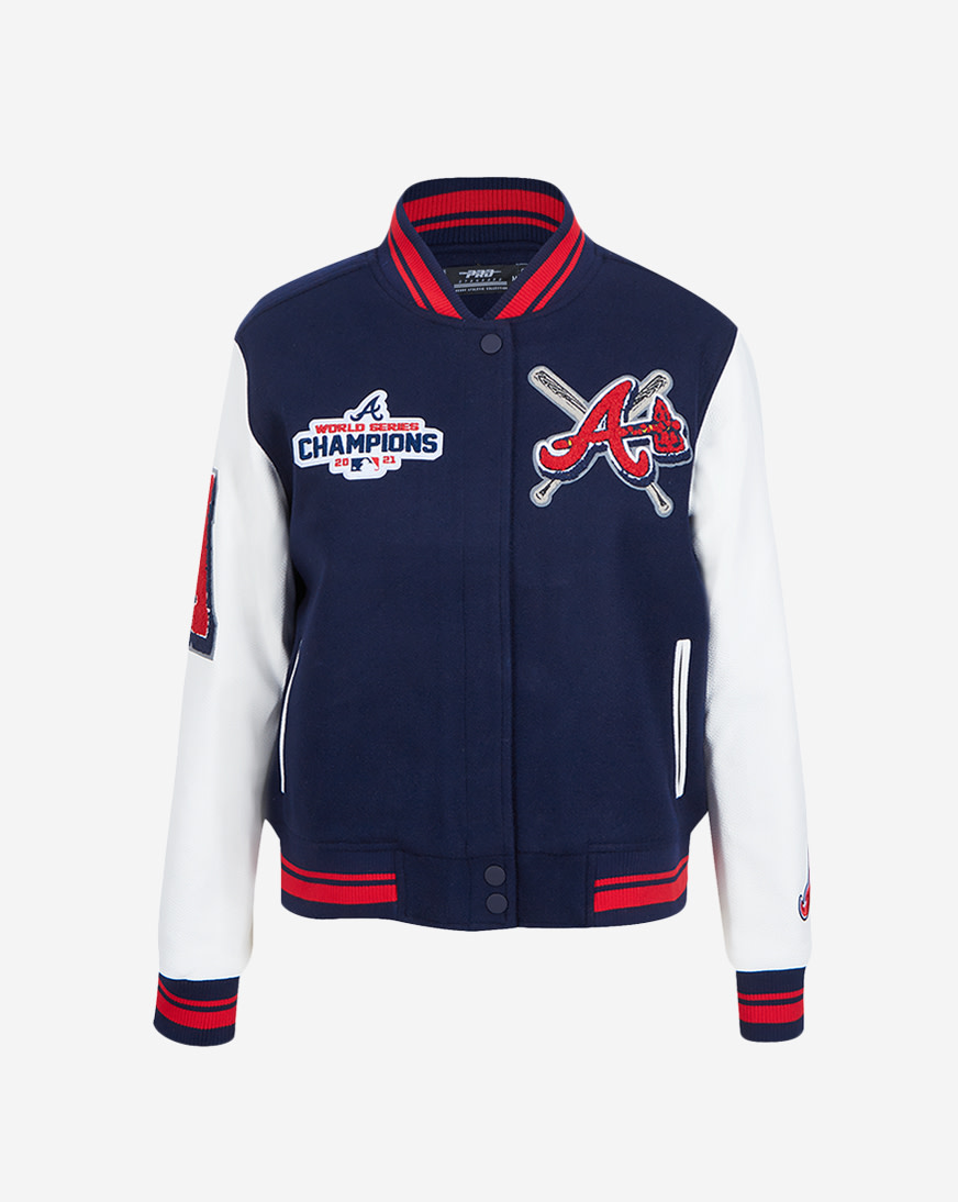 Shop PRO STANDARD Atlanta Braves Mash Up Rib Wool Varsity