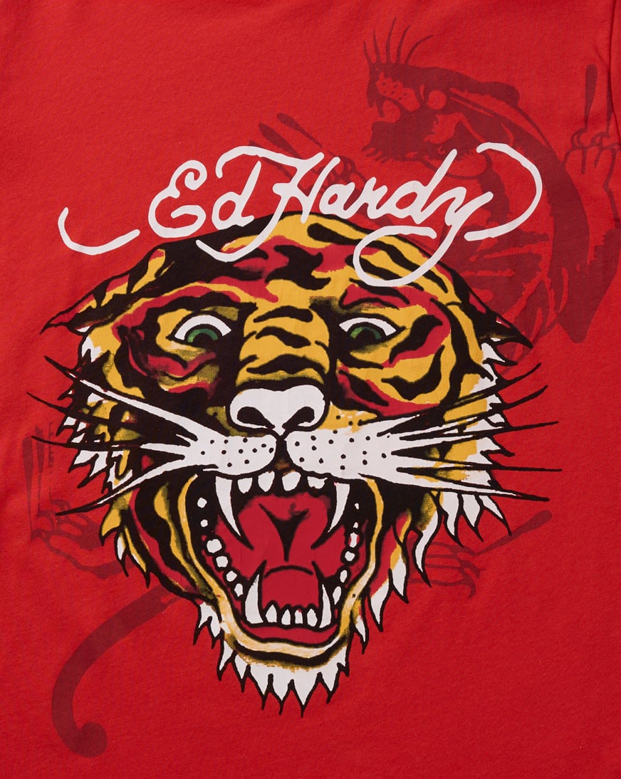 Shop Ed Hardy Kids' Tiger Tee EHKT-9033RED red | SNIPES USA