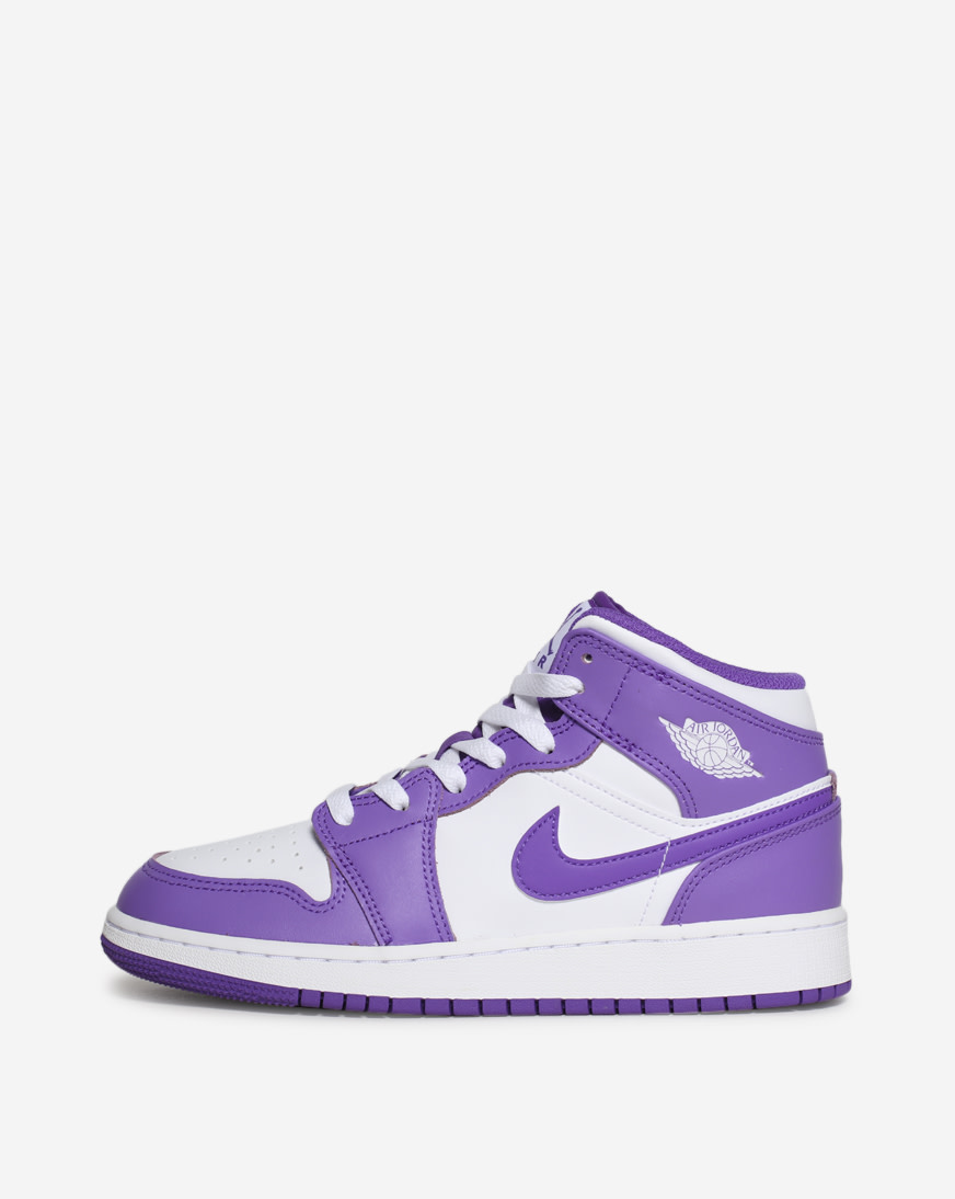 snipes jordan 1 mid purple