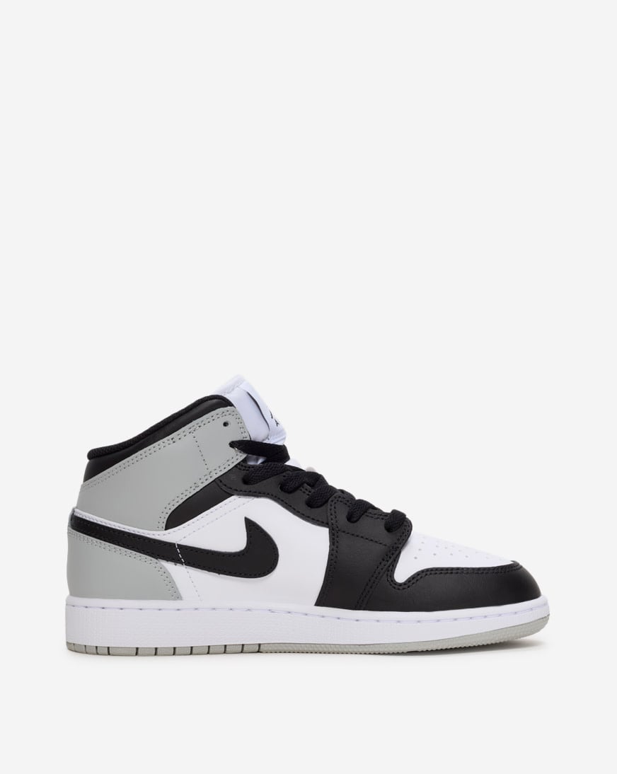 Shop Jordan Big Kids' Air Jordan 1 Mid DQ8423-101 black